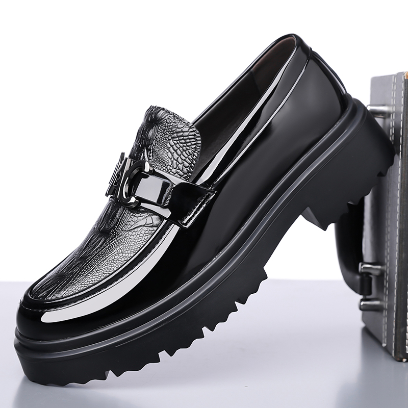 メンズレザーシューズ 春 ブリティッシュスタイル 厚底 カジ - Formal Men Daily Wear Footwear のレビューと価格